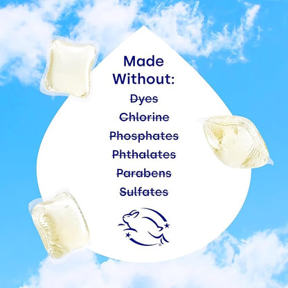 Dropps Odor & Stain Biobased Power Laundry Detergent Pods, Lavender Meadow (32 Count) - HE Compatible Laundry Pods for Fresh Clothes - Washing Detergent Soap Supplies & Recyclable Packaging
