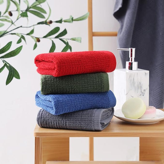 Glynniss Dish Towels for Kitchen, Absorbent Cotton Kitchen Towels for Drying Dishes, Terry Tea Towels for Cleaning Set of 3 (Blue, 16x26)