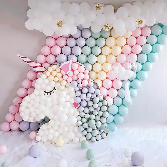 KALOR 12 Inch Pastel Pink Balloons, 50 Pcs Latex Helium Macaron Balloons for Kid's Birthday Party, Baby Shower, Wedding, Graduate Party Decorations