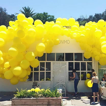 PartyWoo Yellow Balloons, 50 pcs 12 Inch Matte Yellow Balloons, Yellow Latex Balloons for Balloon Garland Balloon Arch as Party Decorations, Birthday Decorations, Baby Shower Decorations, Yellow-Y55