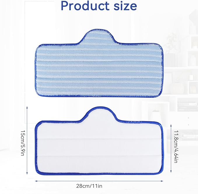 Steam Mop Pads Fit for Dupray Neat Steam Cleaner - Washable and Reusable Replacement Mop Pads Accessories for Multi-Surface Floor (12Pack)