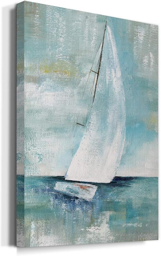 Home Decor Landscape Canvas Wall Art Abstract Floral Painting Modern Pictures Artwork Decoration for Living Room Kitchen Bathroom Office, Ready to Hang