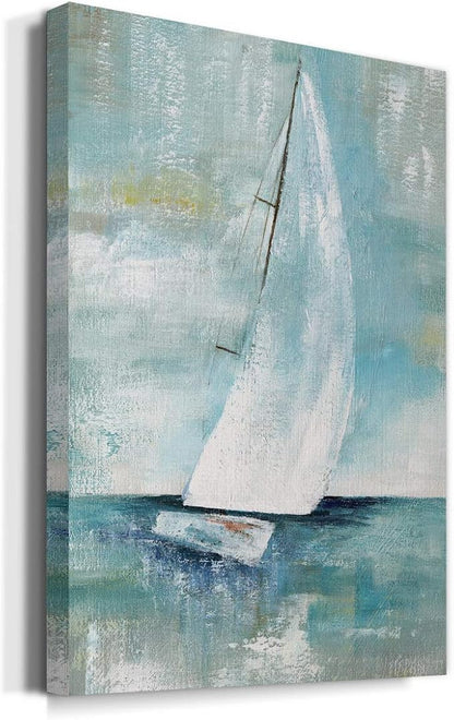 Wexford Home Decor Landscape Canvas Wall Art Abstract Floral Painting Modern Pictures Artwork Decoration for Living Room Kitchen Bathroom Office, Ready to Hang, 18x27