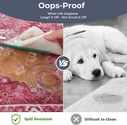 OPPODREAM Thin Vintage Hot Pink 3x10 Runner Rug, 3 x 10 Retro Washable Rug Non Slip, Low-Pile Faux Wool Carpet, Distressed Floor Mat for Kitchen, Hallway, Entry-Way, Entrance, Indoor Back Door