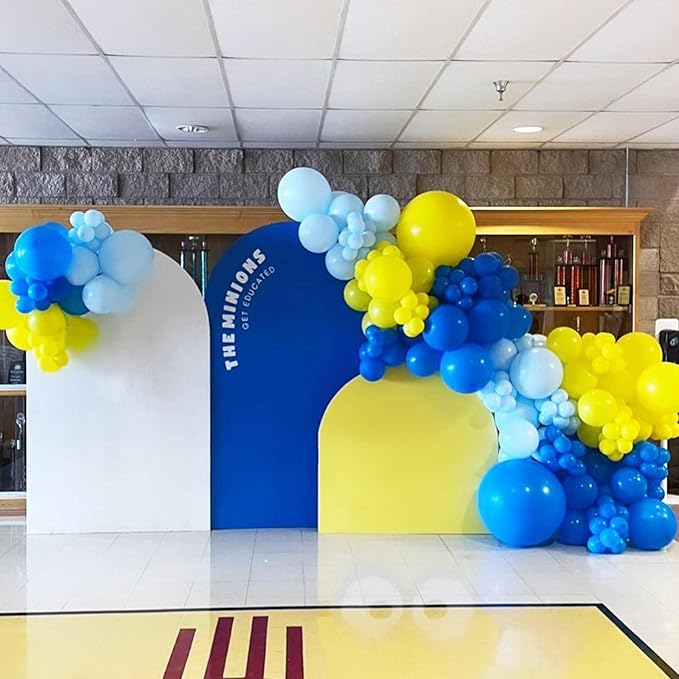 Blue Balloons 12 Inch, 50Pcs Dark Blue Balloon Kit Royal Blue Latex Balloons Matte Blue Helium Party Balloons for Boys Birthday Wedding Baby Shower Gender Reveal Graduation Party Decorations