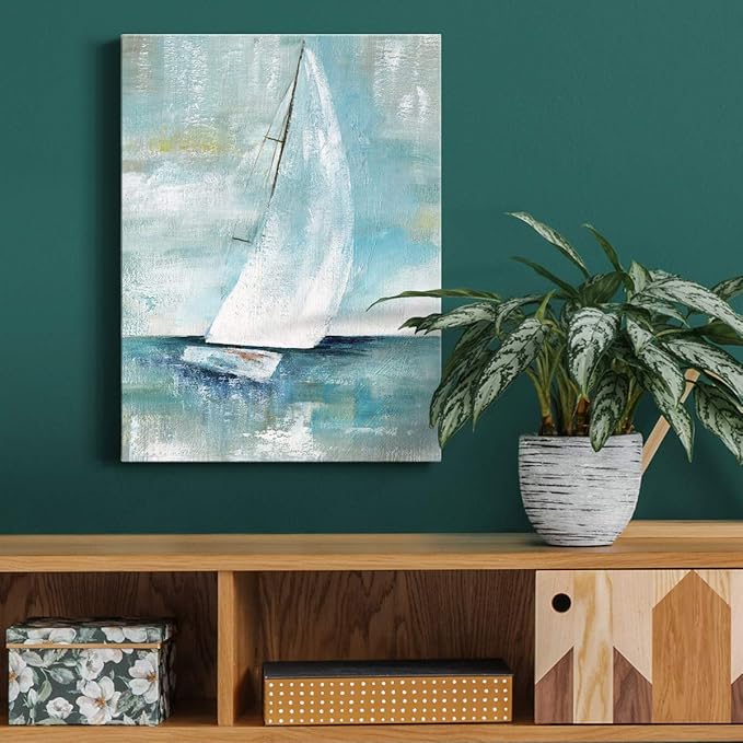 Home Decor Landscape Canvas Wall Art Abstract Floral Painting Modern Pictures Artwork Decoration for Living Room Kitchen Bathroom Office, Ready to Hang