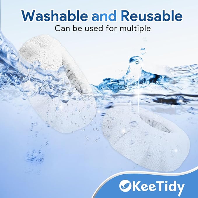 Steam Cleaner Accessories Microfiber Pads Small Bonnets Compatible with Dupray Neat Steam Cleaners Attachment Reusable Washable Steam Mop Pads, 8 Pack