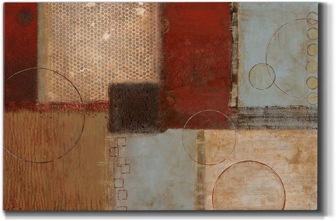 Home Decor Landscape Canvas Wall Art Abstract Floral Painting Modern Pictures Artwork Decoration for Living Room Kitchen Bathroom Office, Ready to Hang