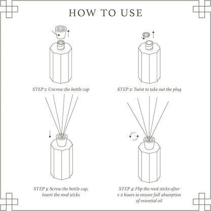 Reed Diffuser Set, 6.76 fl oz Bamboo Breeze Scented Oil Diffuser, Home Fragrance with Reed Sticks for Bedroom, Office, Bathroom Shelf Decor & Gifts