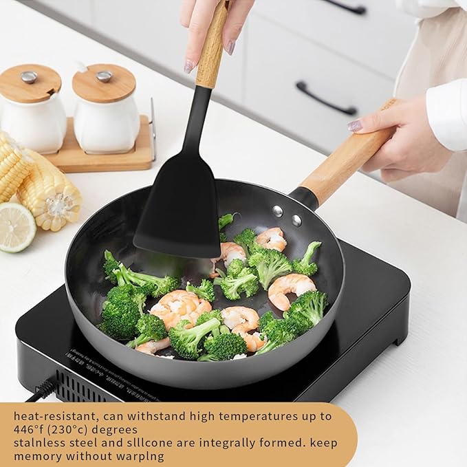 22 Pcs Silicone Kitchen Cooking Utensils Set, 446°F Heat Resistant Non-Stick Silicone Spatula Sets,Spoon,Kitchen Utensil Gadgets Tools Set Kitchen Gadgets for Cookware,Dishwasher Safe BPA Free
