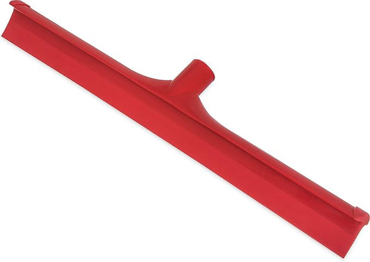 SPARTA 3656705 Plastic Floor Squeegee, Shower Squeegee, Heavy Duty Squeegee With Rubber Blade For Windows, Glass, Shower Doors, Floors, Windshields, 20 Inches, Red