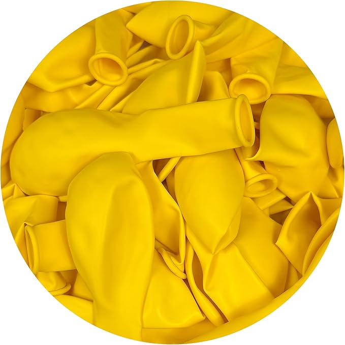 Yellow Balloons 100 Pack, 12 Inch Yellow Latex Balloons For Birthdays, Weddings, Baby Showers, Holidays