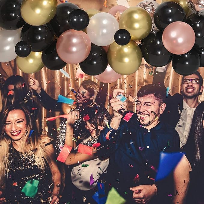 Black Balloons for Halloween Decoration 12inch 100pcs Black Latex Balloons for Brthday Party Decoration