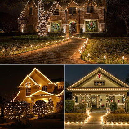 Brizled Gentle Twinkle Christmas Lights, 33ft 100 LED Christmas String Lights, 120V Warm White Xmas Tree Light Connectable Indoor Outdoor Twinkle Xmas Light for Tree Home Holiday Party Wedding Decor