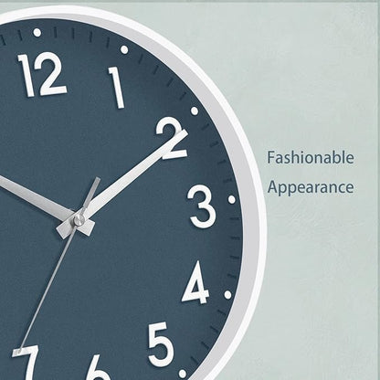 Mosewa Wall Clock 8 Inch, Battery Operated Silent Non-Ticking Modern Analog Clock Decorative for Kitchen, Bedroom, Office(Azure Blue)