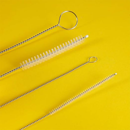 4 Pieces Feeding Tube Brushes, Long Pipe Cleaners Straw Cleaning Brushes, 32 Inches Long with Soft Nylon Bristles Head, Suitable for Cleaning Feeding Tubes