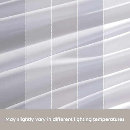 Nestl Full XL Sheet Set - Luxury 1800 Ultra-Soft Microfiber Full Extra Long Bed Sheets - Double Brushed - Deep Pockets - Easy Fit - 4 Piece Set - Bedding Sheets & Pillowcases (Full XL, White)