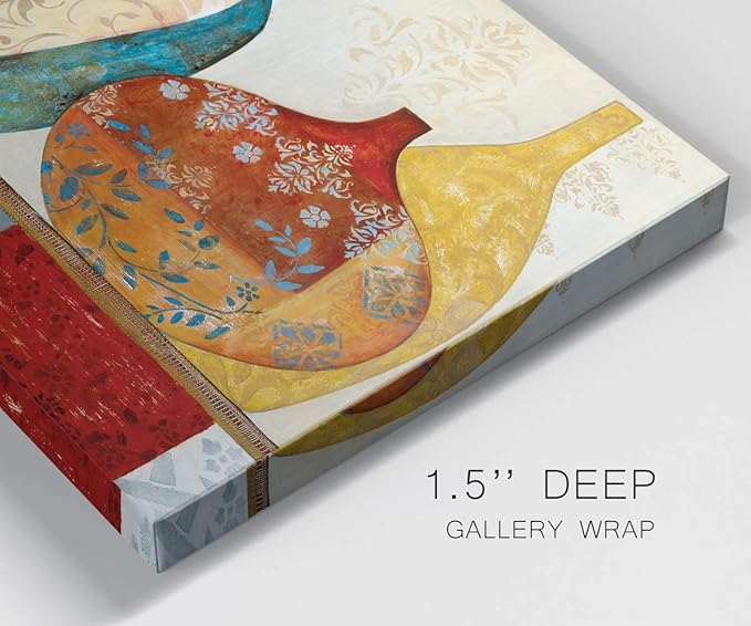 Wexford Home Home Decor Landscape Canvas Wall Art Abstract Floral Painting Modern Pictures Artwork Decoration for Living Room Kitchen Bathroom Office, Ready to Hang, Collection Of Memories, 18x27