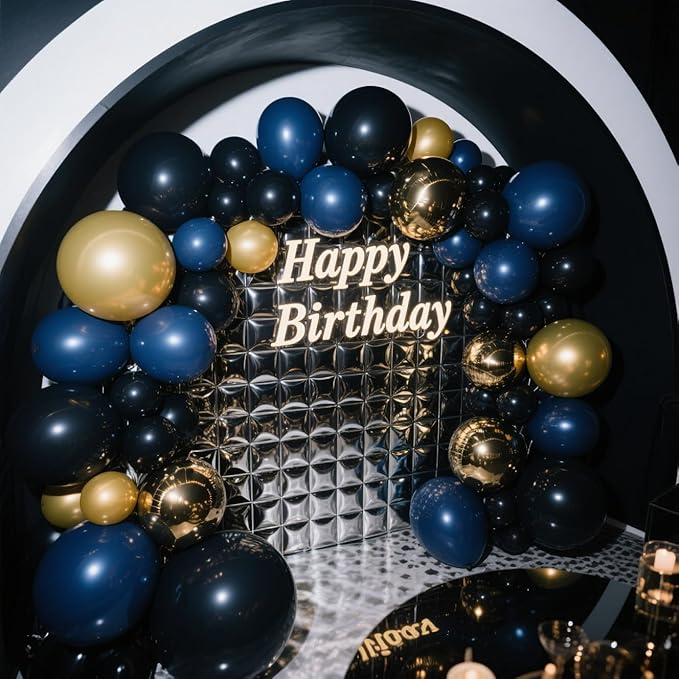 Royal Blue Balloons 100 Pack, 12 Inch Latex Helium Blue Balloons Garland for Elegant Birthday Wedding Baby Shower Graduation Arch Party Decorations
