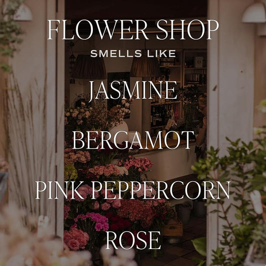 Sweet Water Decor Flower Shop Reed Diffuser – Room Decor Aesthetic with Long-Lasting Premium Fragrance of Bergamot Rind, Orange Blossom, Ylang Ylang, and Jasmine for 4 Months – Ideal for Home Decor