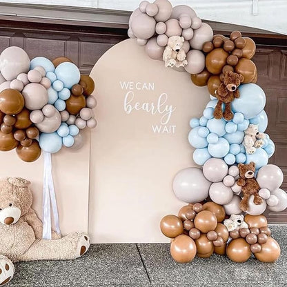 100pcs Brown Balloons 18 inch +12 inch +10 inch +5 inch Latex Party Coffee Balloon Birthday Baby Shower Decorations Wedding Balloons bulk