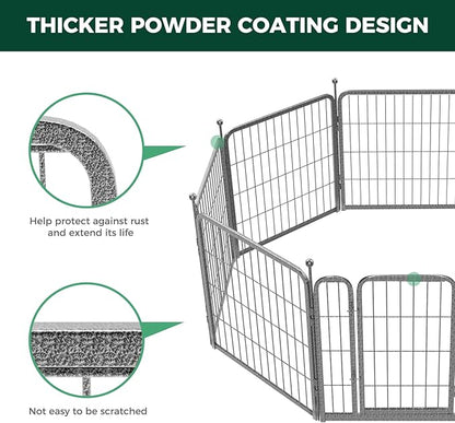 FXW Aster Dog Playpen Designed for Yard, 24inch 8 Panels