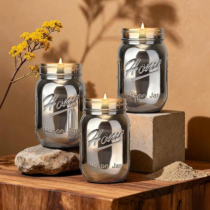 Scented Candle Smoke Gray Sands Scented, Classic 22oz Large Jar Single Wick Candle, Over 110 Hours of Burn Time, Perfect for Creating Relaxing Atmosphere (Black Cedar and Juniper)
