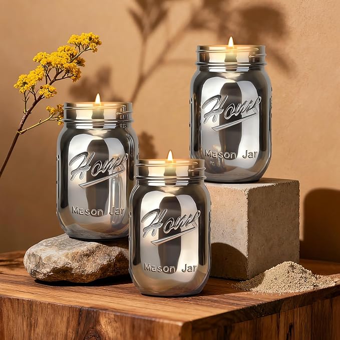 Scented Candle Smoke Gray Sands Scented, Classic 22oz Large Jar Single Wick Candle, Over 110 Hours of Burn Time, Perfect for Creating Relaxing Atmosphere (Vanilla World)
