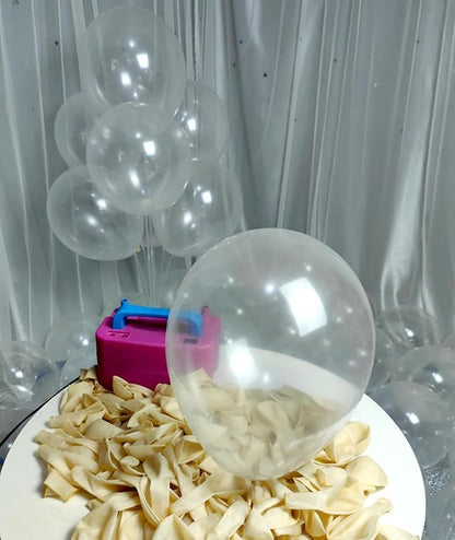 300 Pack Clear Balloons 12 Inch Latex Clear Latex Party Balloon Bulk for Various Party Events Decorations