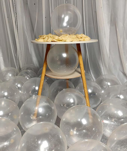 300 Pack Clear Balloons 12 Inch Latex Clear Latex Party Balloon Bulk for Various Party Events Decorations