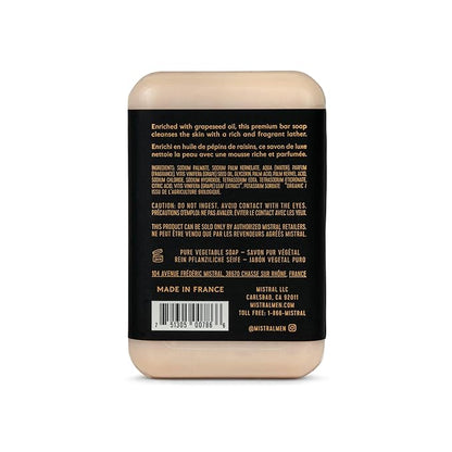 Mistral Sandstone Luxury Bar Soap for Men | Men’s Natural Soap Bar | Paraben, Phthalates Free | Moisturizing & Triple-Milled Natural Soap for Men - Made in France | Large, 8.8 oz