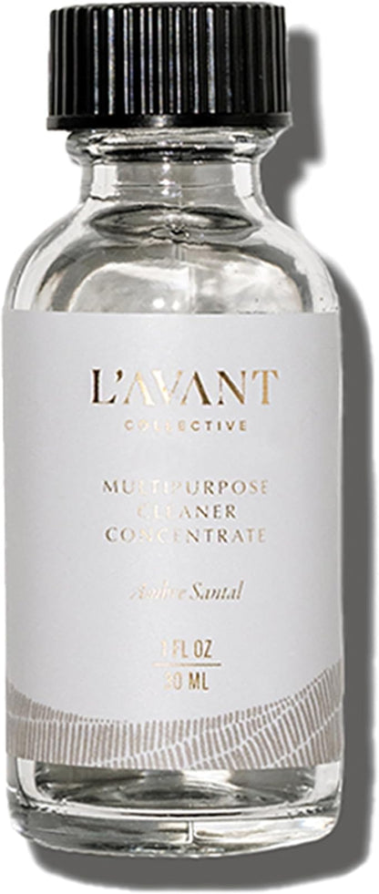 L’AVANT Collective | Plant-Based Multipurpose Cleaner Refill – All-Natural Cleaning Supplies for Safe Home Cleaning – Concentrated, Food-Safe Surface Cleaner with Ambre Santal Scent, 1 oz Bottle