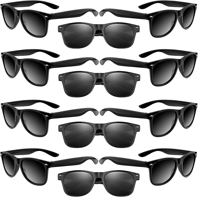 ASTARON 12 Pack Party Sunglasses Bulk Neon Party Favors for Beach Wedding Party Pool Party Supplies