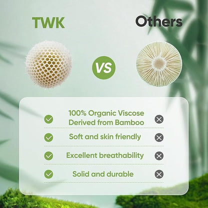 TWK Luxury Sheet Set, Genuine 100% Organic Viscose Derived from Bamboo, Cooling & Breathable, Silky Soft, Bedding Sheets & Pillowcases(Gray, Queen(60 * 80 * 15))