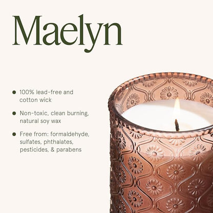LA JOLIE MUSE Tomato & Vine Candle - Tomato Leaf, Rose, Moss | 6 oz Natural Soy Wax | 40 Hours Clean Burn | Fresh Garden Scented Candle | Gift-Ready for Hosts & Gatherings