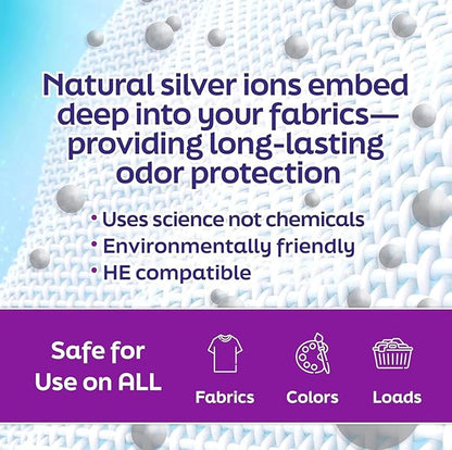 Laundry Deodorizer, In-Wash Scent Booster, 3-in-1 Odor Eliminator, Long Lasting Scent, Protects Against Odors, Laundry Odor Remover, Scent Booster & Laundry Freshener, Fresh Scent, 12 oz
