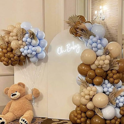 Brown Balloons - 30 Pcs 12 Inch Coffee Chocolate Brown Latex Balloons for Birthday, Wedding, Baby Shower & Party Decorations
