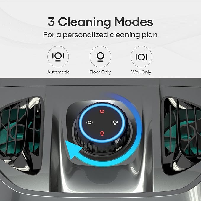 AIPER Seagull Pro Cordless Robotic Pool Cleaner, WavePath Navigation, Wall-Climbing, Quad-Motor, 150 mins Runtime for Inground Pools up to 1,600 sq.ft