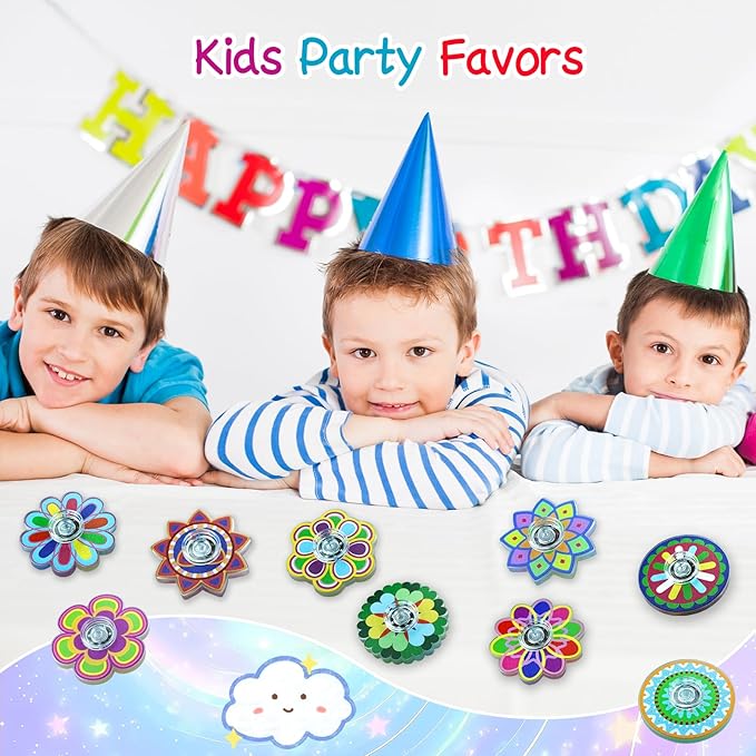 50 Pack Fidget Toys Spinner Bulk Gifts Party Favors for Kids Adults,Sensory Toys Goodie Bags Stuffers for Boys Girls Autism ADHD Stress Relief,Treasure Box Toy Classroom Carnival Prizes Supplies