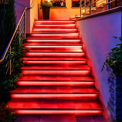 KNONEW 164FT 1000LED Rope Lights for Outside,Outdoor String Lights Waterproof 8 Modes Clear Tube Light for Indoor,Bedroom,Wedding,Garden,Patio,Christmas,Tree,Rv,Holiday Decoration(Red)