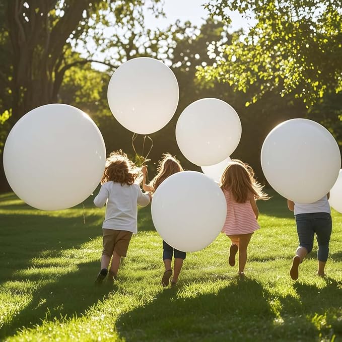 35 Pack White Balloons 36 Inch White Latex Party Large Balloon Bulk for Various Party Events Decorations