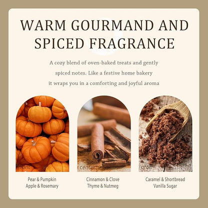 Winter Candle Gift Set for Women (2-Pack) - Gourmand, Fruity & Sweet Scented Soy Wax Candles, Clean Burning, Eco-Friendly, Cozy Home Decor Gift (8.8 oz Each) (Joyride Set No. 08)