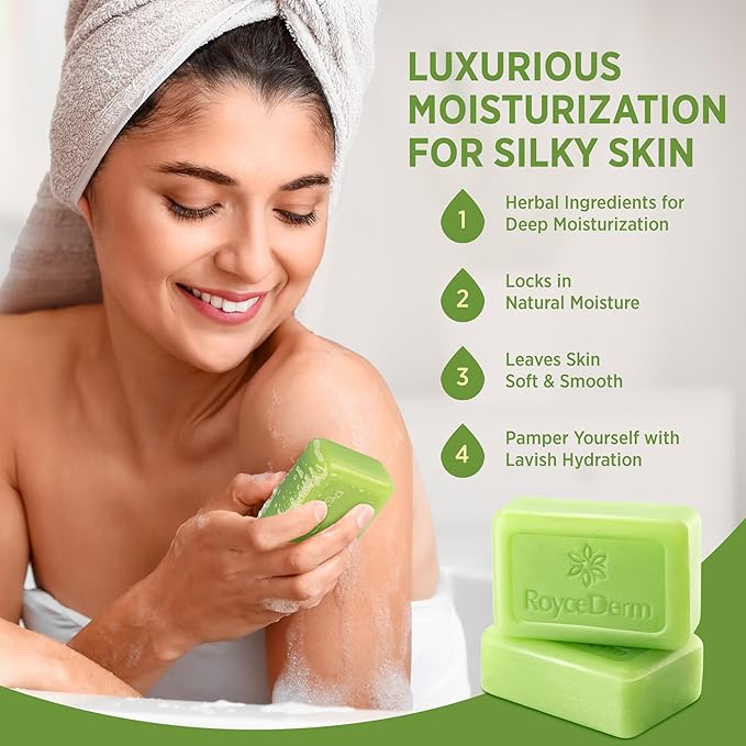 Roycederm Antifungal Antibacterial Tea Tree Soap: Antifungal Antibacterial Treatment for Face & Body Acne, Athlete's Foot, Tinea, Folliculitis Ringworm Jock Itch (Pack of 1)