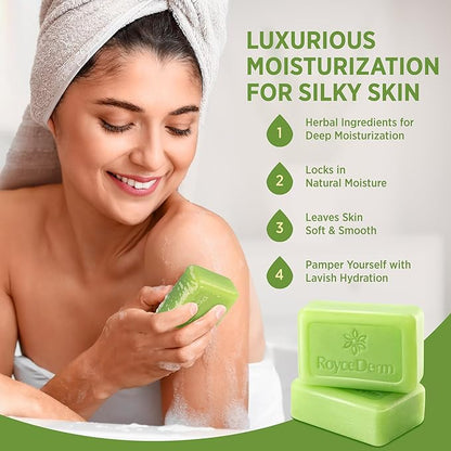 Roycederm Antifungal Antibacterial Tea Tree Soap: Antifungal Antibacterial Treatment for Face & Body Acne, Athlete's Foot, Tinea, Folliculitis Ringworm Jock Itch (Pack of 1)