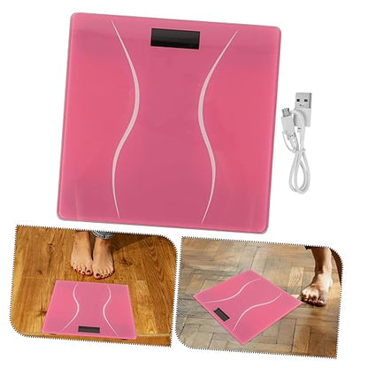 Rechargeable Digital Body Weight Scale for Women Accurate Portable Weighing Machine Lightweight Wear-Resistant Design for Daily Use and Home Display