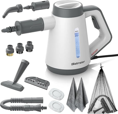 Handheld Pressurized Steam Cleaner - 15s Quick Start, Multi-Functional for Home, Kitchen, Bathroom, 8 Attachments, Chemical-Free, Safe & Efficient Cleaning Solution