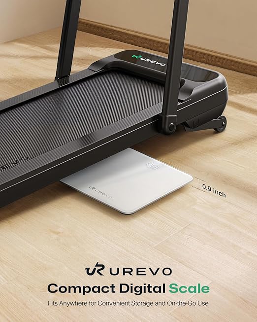UREVO Smart Scale for Body Weight & BMI Tracking Sync with App, Digital Bathroom Scale with LED Display, Highly Accurate Weight Scale, 400 lb/180 kg, lb/kg Units, Batteries Included, White