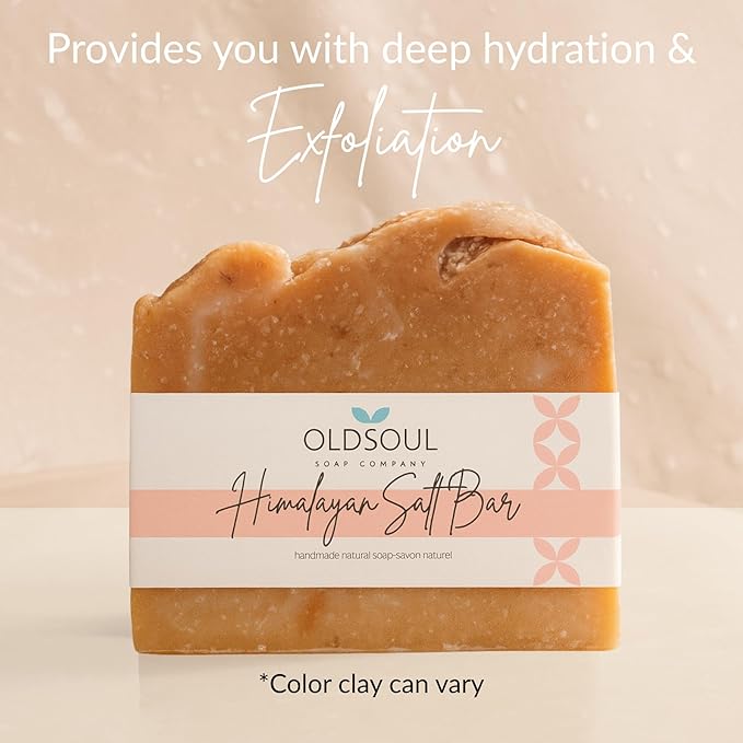 Himalayan Salt Soap Collection Soap Bar – Skin Renewing, Vegan-Friendly with Lavender, Peppermint & Rosemary – Deep Cleansing & Nourishing for Glowing Skin – 5.8 oz Pack 4