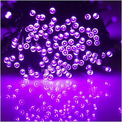 WATERGLIDE 1000 LED Halloween String Lights, 328 FT Green Wire LED Decorative Fairy Lights with Remote & 8 Modes, Waterproof for Indoor Outdoor Xmas Holiday Party Garden Wedding Home Decor, Purple