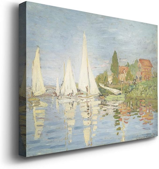 Wexford Home Decor Landscape Canvas Wall Art Abstract Floral Painting Modern Pictures Artwork Decoration for Living Room Kitchen Bathroom Office Ready to Hang Chapelton at Argenteui 24x36